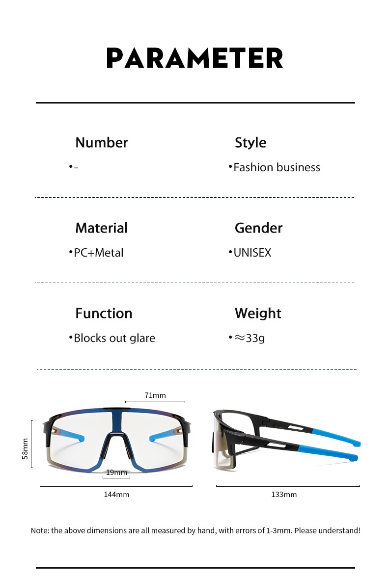 001 Outdoor Sports Mountaineering Skiing Photochromic Cycling Sunglasses Daily Dual-use Running Marathon Windproof Goggles_voghion.com