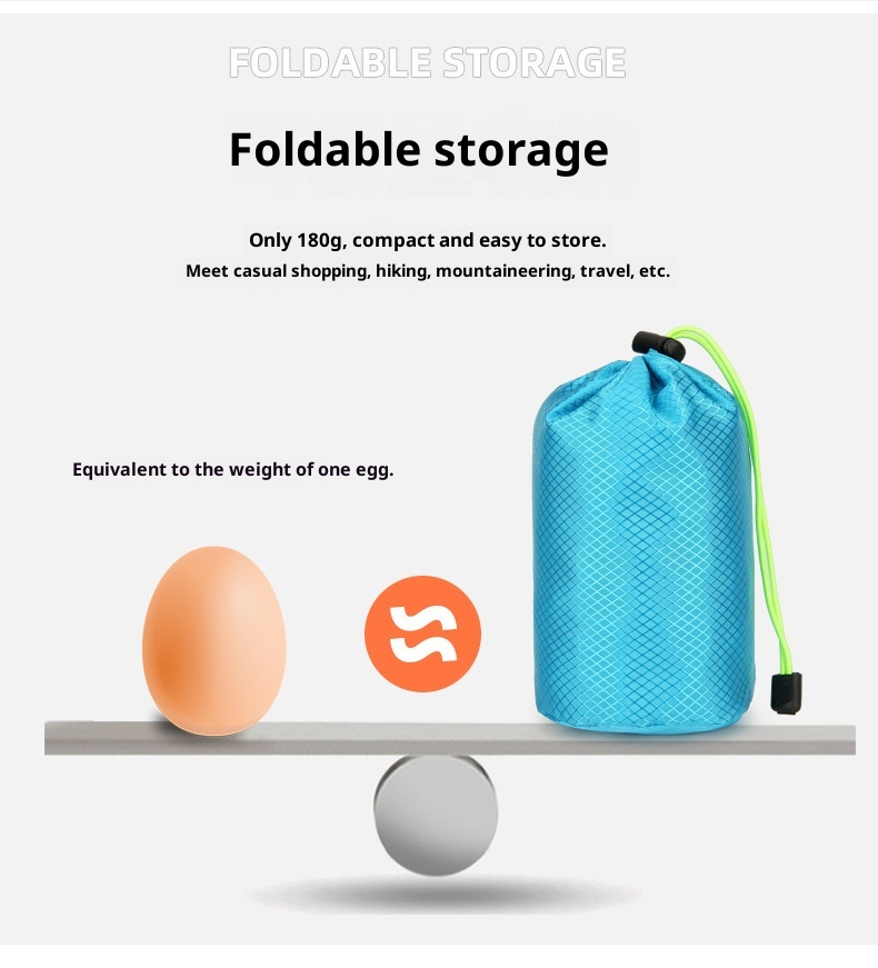 001 Nuovo zaino di grande capacità per uomo e donna, borsa portaoggetti pieghevole, borsa da escursionismo e ciclismo ultraleggera e resistente all'acqua_voghion.com