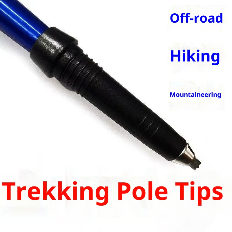 001 Hiking Stick Accessories Trekking Climbing Outdoor Camping Wear-resistant Tungsten Steel Pole Tip_voghion.com