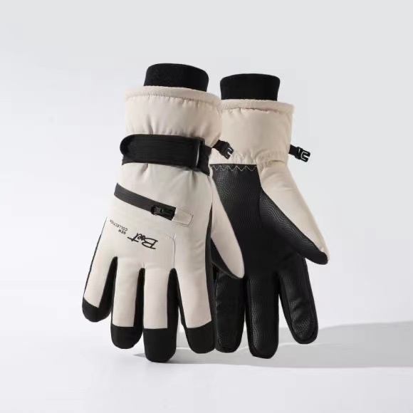 001 Women's Winter Ski Gloves, Warm, Touchscreen, Cold-Proof, Snow Play, Water-Resistant, Thickened, Fleece-Lined, Cycling,_voghion.com
