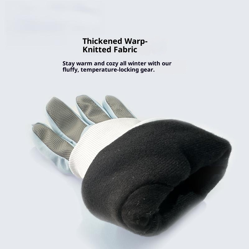 001 Winter-Skihandschuhe für Erwachsene, winddicht, wasserdicht, fleecegefüttert, dick, professionell, warm für Outdoor-Aktivitäten_voghion.com