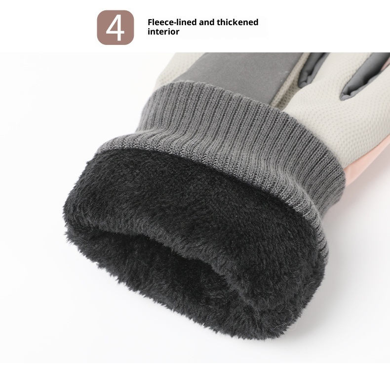 001 Ski voor mannen en vrouwen Winter Touchscreen Warm Fleece gevoerd Verdikt Fietsen Waterdicht Buitenrijden Antislip Katoen_voghion.com