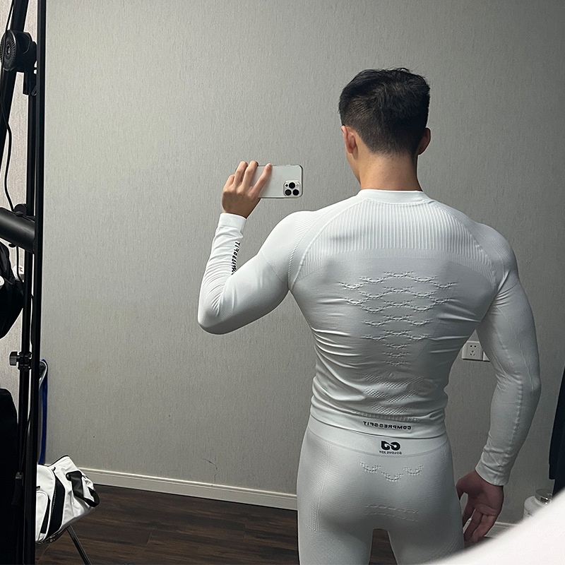 001 Men's Quick-Dry Skiing Jacket Winter Outdoor Cycling Running Mountaineering Sports Functional Compression Base Layer_voghion.com