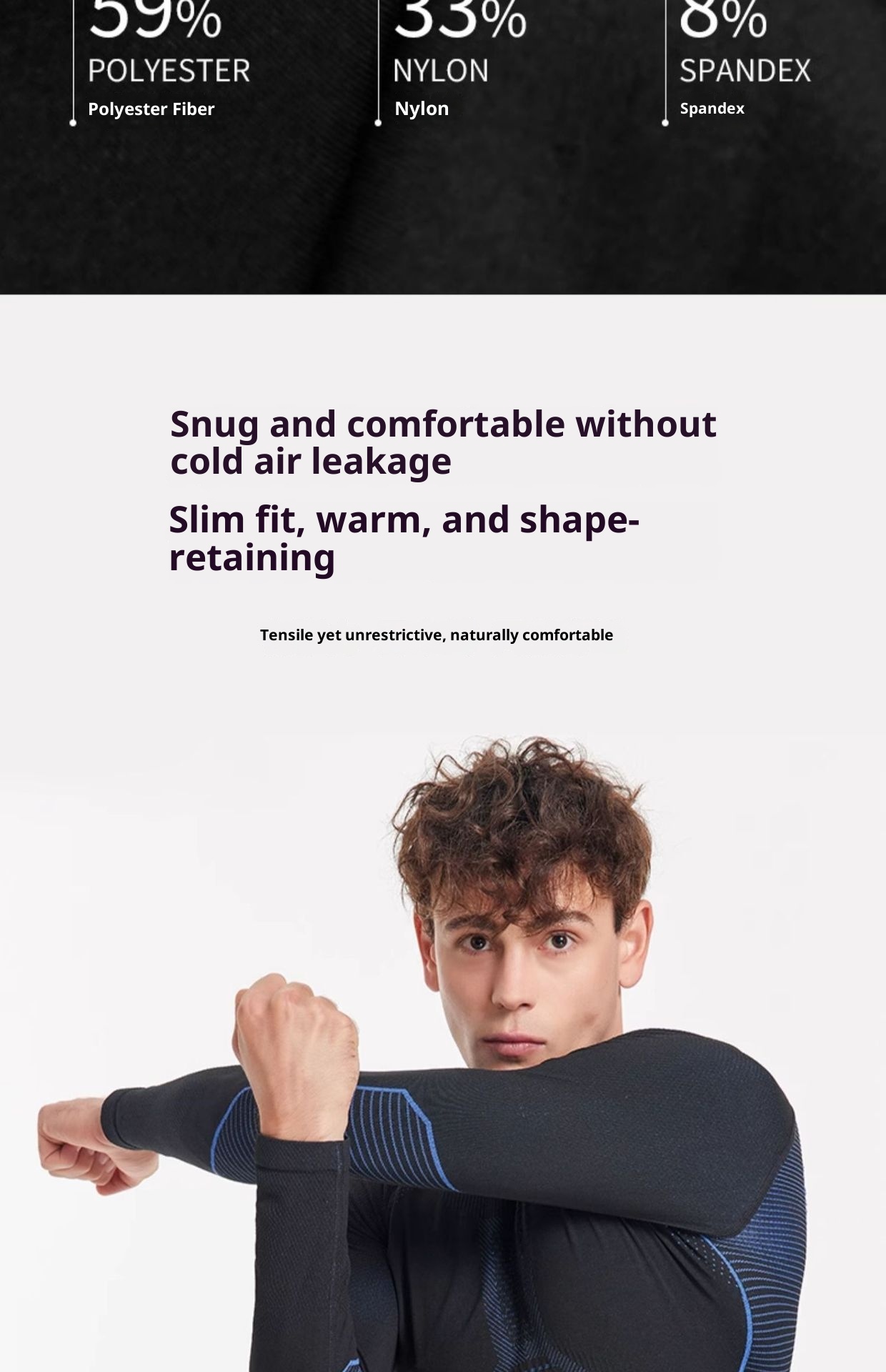 001 Kufeng Ski Quick-Dry Thermal Compression Base Layer Underwear For Women And Men Outdoor Hiking Sports Sweat-Wicking_voghion.com