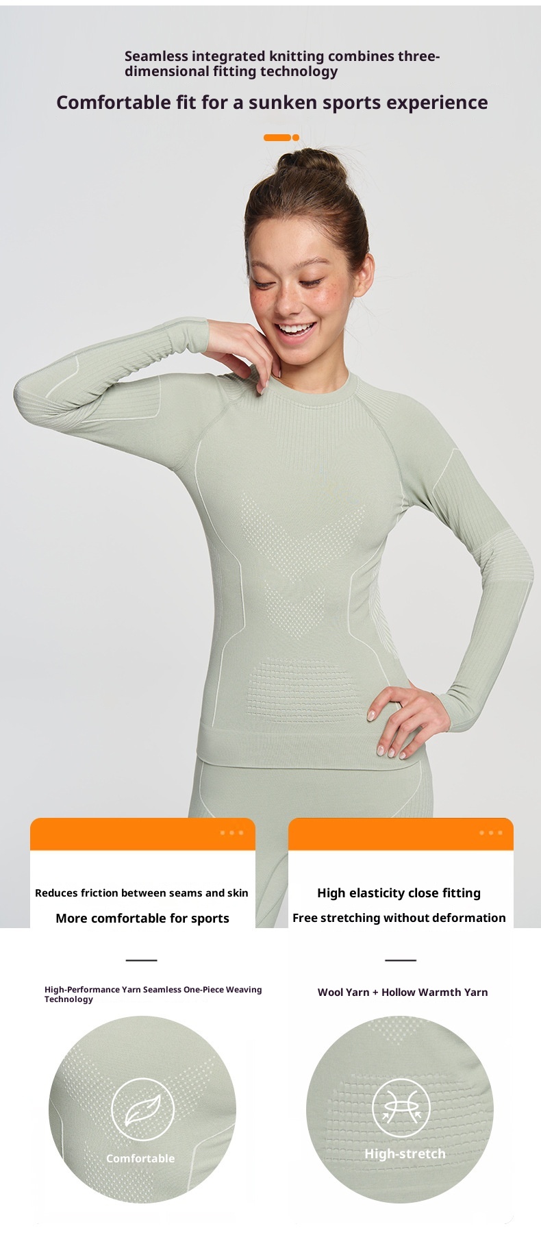 001 Merino Yünü Erkekler ve Kadınlar İçin Açık Hava Yürüyüşü Sonbahar Kış Termal Ter Emici İç Çamaşırı Kayak Takımı Hızlı Kuruyan Giysiler_voghion.com