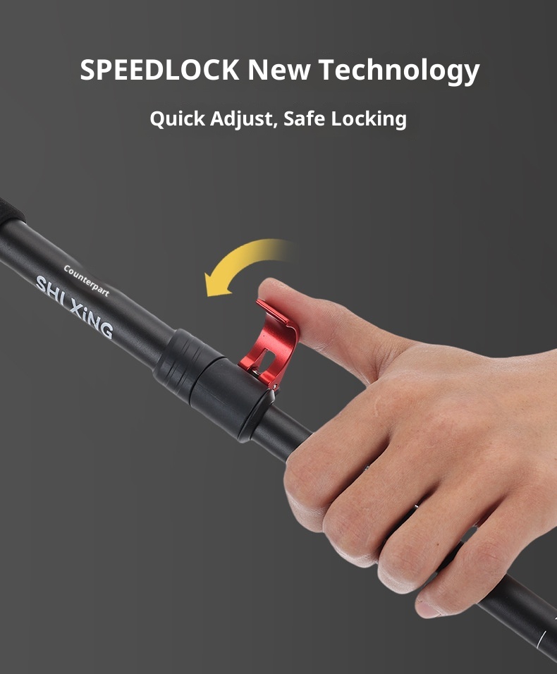 001 Bastone da passeggio professionale pieghevole in lega di alluminio 7075 per esterni, attrezzatura da escursionismo, ultraleggero, portatile, per uomo_voghion.com