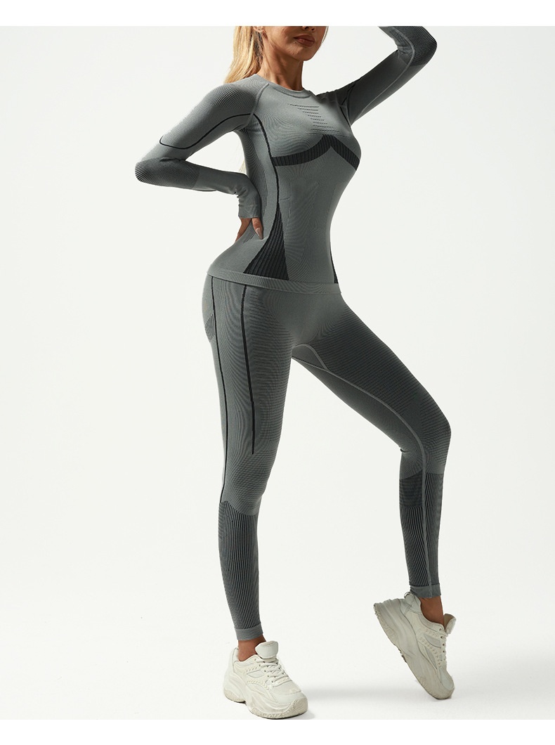 001 Yushang Autumn And Winter Quick-Dry Suit Seamless Moisture-Wicking Sweat-Wicking Thermal Ski Underwear Fitness_voghion.com