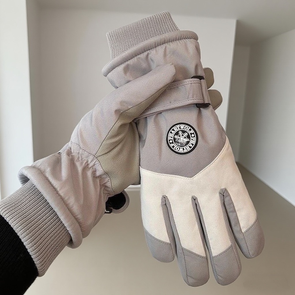 001 Skihandschuhe X8 Unisex Winddicht Wasserdicht Outdoor Radfahren Motorrad Winter Fleecegefüttert Verdickt Warm Geteilte Finger_voghion.com