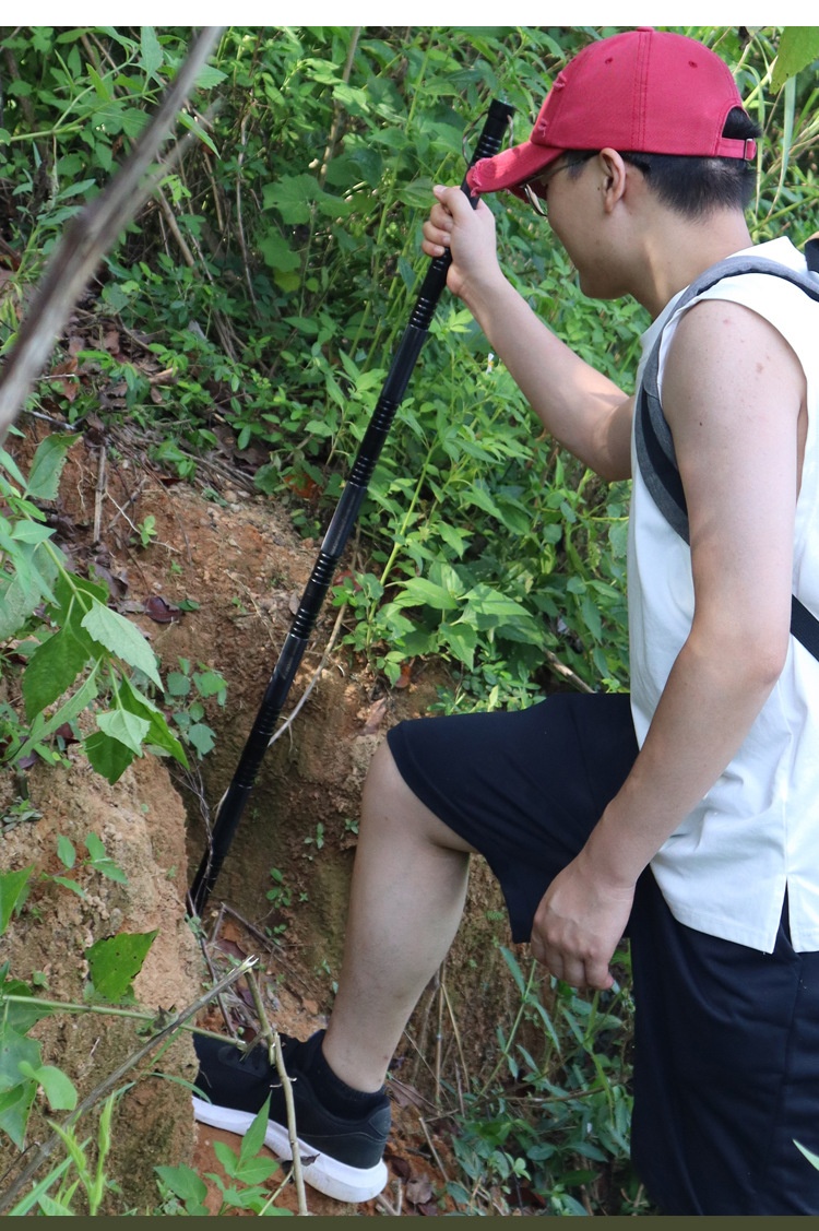 001 New Outdoor Supplies Multi-Set Functional Trekking Poles Aluminum Alloy Field Sticks Live Broadcast Climbing_voghion.com