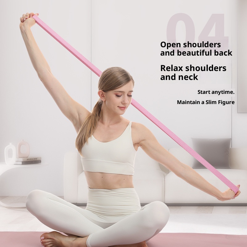 001 208 Fascia elastica per esercizi di apertura della schiena con resistenza elevata in lattice per yoga e danza_voghion.com