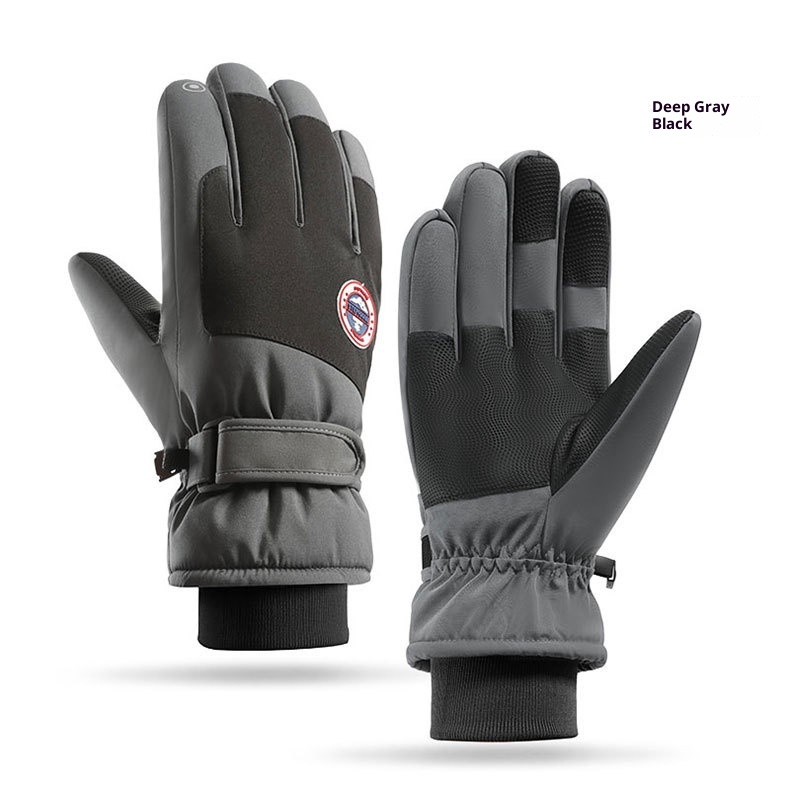 ActiveGo Ski Winter Warmth Cold Protection Thickened Anti-Slip Waterproof Outdoor Mountaineering Riding Touch Screen Warm Gloves_voghion.com
