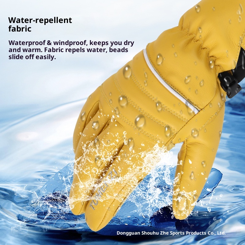 ActiveGo Winter-Outdoor-Sportarten Skifahren Radfahren Fleecegefüttert Verdickt Kältebeständig Winddicht Touchscreen Warme Handschuhe_voghion.com