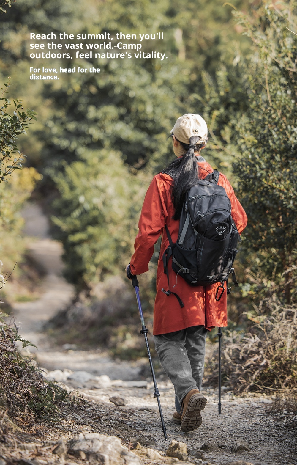 001 Carbon Fiber Trekking Pole Telescopic Three-Section Stick Adjustable Portable Essential Supplies Outdoor Hiking_voghion.com