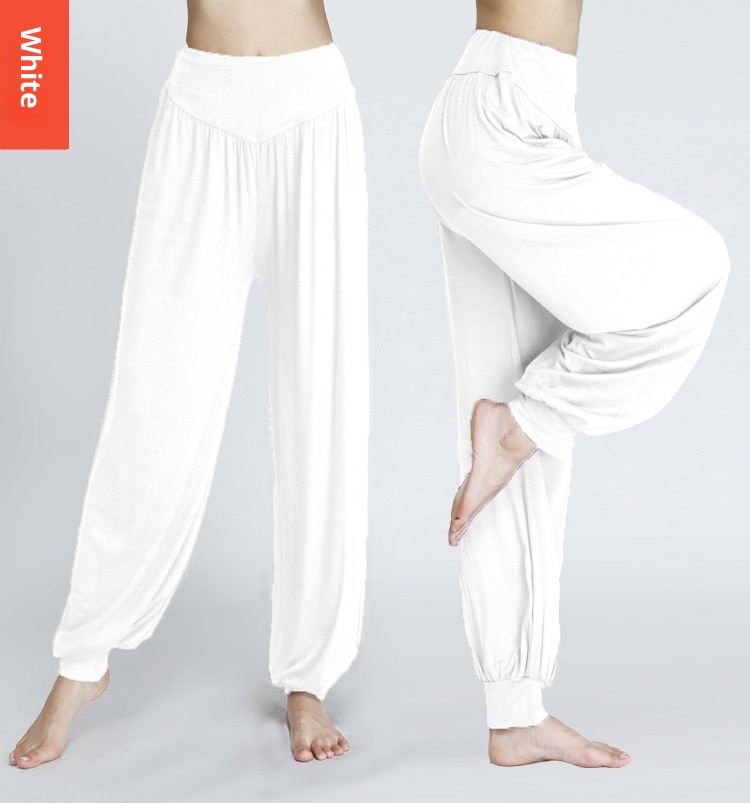 001 New Style Foreign Trade Cross-Border Yoga Modal Exercise Sports Long Square Dance Loose Plus Size Lantern Pants_voghion.com