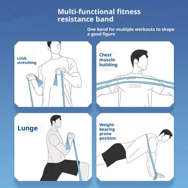 001 Yoga Artifact Hip Lift Exercise Shoulder Opening Beauty Back Stretch Dance Resistance Band_voghion.com