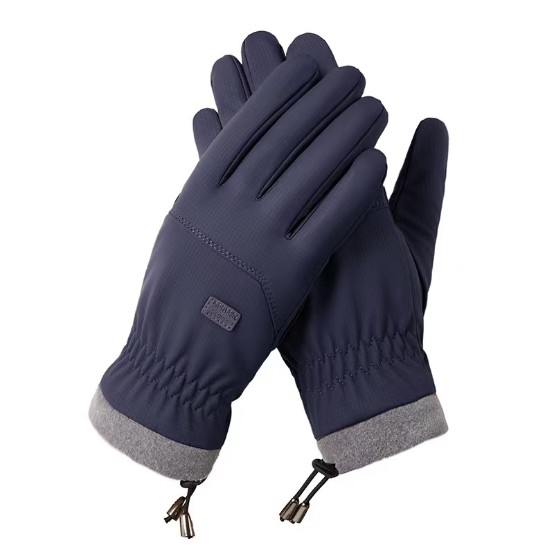 ActiveGo Cross-border Warm For Men, Autumn And Winter Outdoor Fleece-lined Windproof Waterproof Motorcycle Gloves, Wholesale_voghion.com