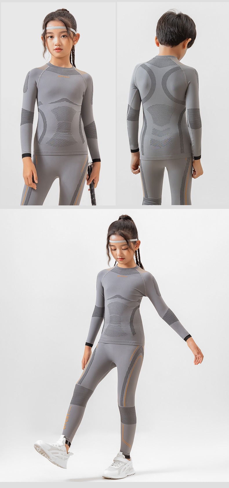 Camiseta de compresión de secado rápido 001 para esquí, unisex, transpirable, cálida y funcional. Ideal para deportes al aire libre._voghion.com