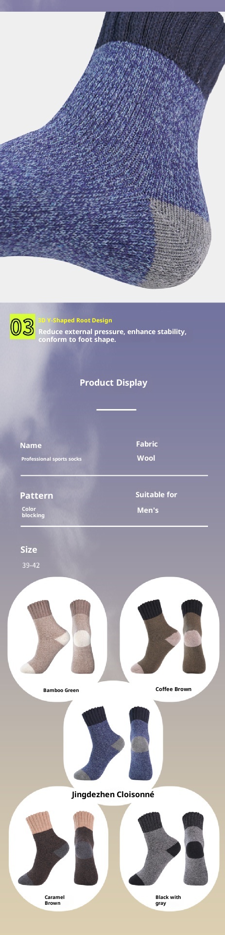 ActiveGo ActiveGo Merino Wool Hiking Running Autumn Winter Thickened Sports Socks Mid-Calf Wholesale Skiing Outdoor_voghion.com