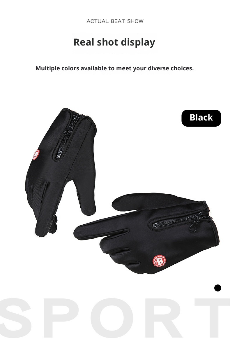 001 Outdoor Fietsen Sport Skiën Bergbeklimmen Handschoenen Herfst Winter Touchscreen Antislip Waterdicht Winddicht Fleece Warm_voghion.com