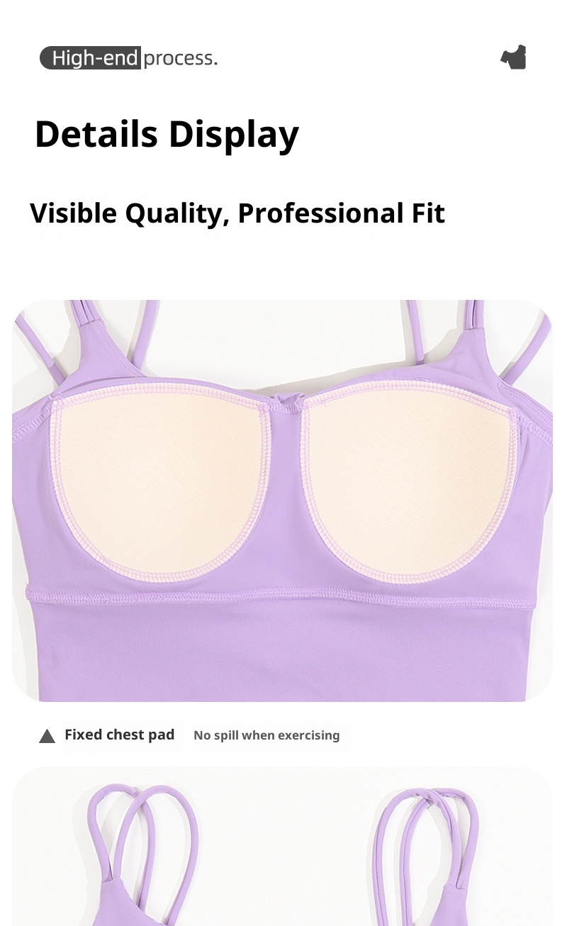 001 Sports For Women Summer High-Intensity Fitness Running Shockproof Vest Anti-Sagging Back Ruched Yoga Bra_voghion.com