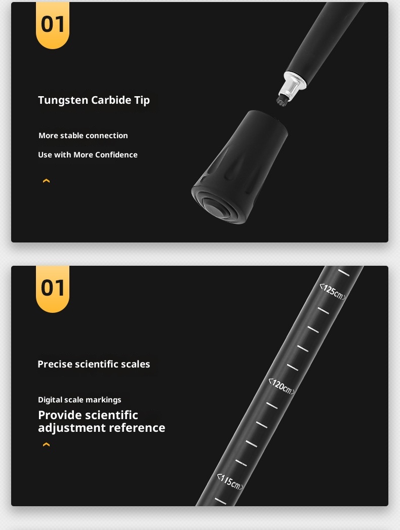 001 Bastoncini da trekking professionali da arrampicata pieghevoli per esterni in fibra di carbonio ultraleggeri telescopici per escursionismo antiscivolo_voghion.com