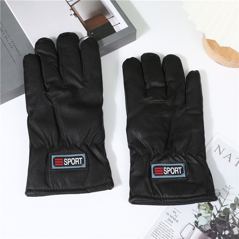 001 Couple Winter Cold-Proof Warm Split-Finger Fashion Triangle Style Outdoor Cycling Hiking Skiing Touchscreen Gloves_voghion.com