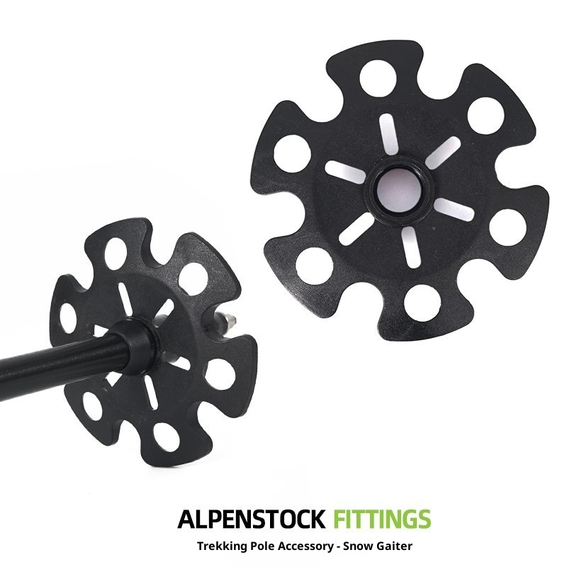 001 Accessori per bastoncini da trekking all'aperto Supporto protettivo per fango con fiocco di neve Vassoio per trascinamento neve Copripiedi all'ingrosso_voghion.com