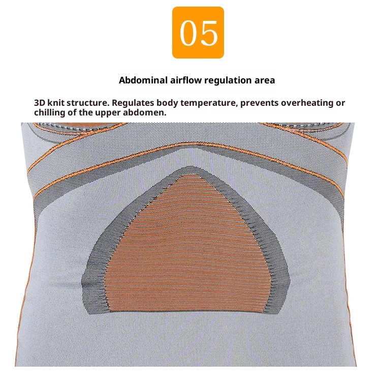 001 Malla térmica de compresión deportiva funcional profesional sin costuras para hombre y mujer, ideal para esquí al aire libre._voghion.com