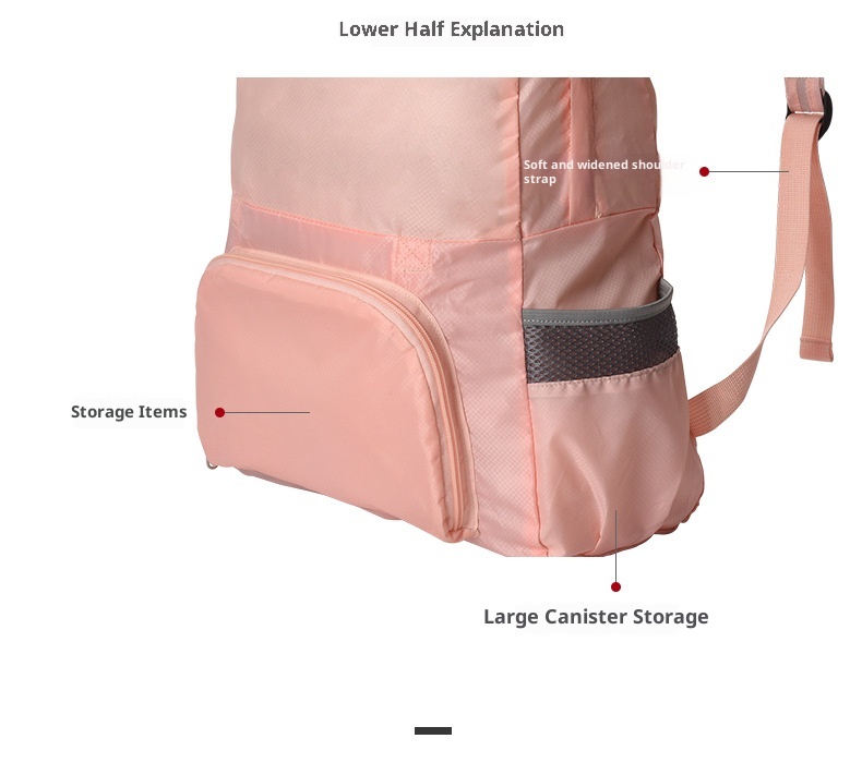 001 Wodoodporny, składany plecak o podwójnym zastosowaniu dla mężczyzn i kobiet, lekki plecak wspinaczkowy do wędrówek na świeżym powietrzu, przenośny pokrowiec na skórę_voghion.com