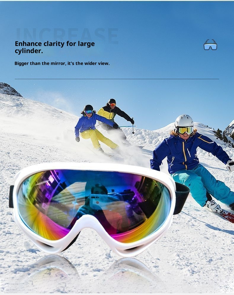 001 Outdoor-Sportbrille für Erwachsene, doppellagig, beschlagfrei, für Damen und Herren, Skibrille für Kurzsichtigkeit, Komplettset_voghion.com
