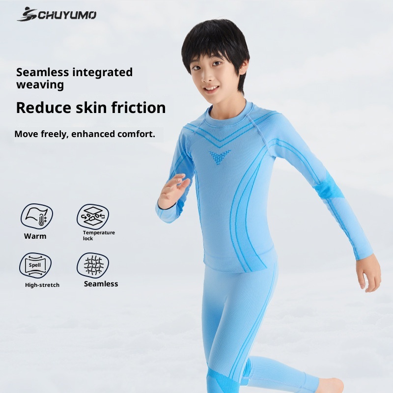 001 Quick-Dry Clothing For Children, Thermal Compression Functional Underwear, Boys And Girls Sweat-Wicking Breathable Set,_voghion.com