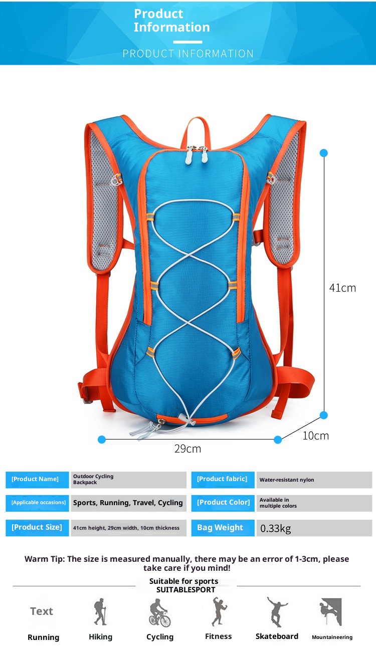 001 Portable Outdoor Sports Cycling Water-Resistant Multi-Functional Lightweight Backpack For Men Large Capacity Hiking Bag_voghion.com