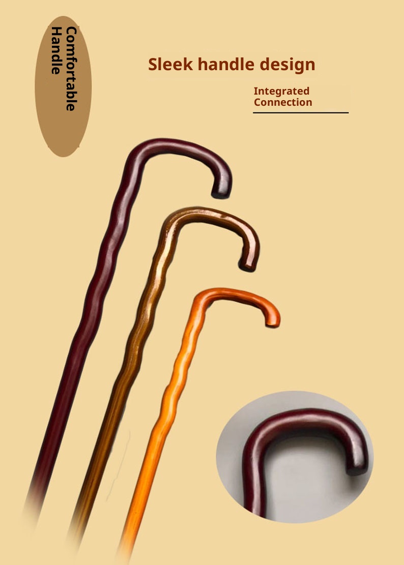 001 Bastone da trekking in rattan di alta qualità, in legno massello, per anziani, con spedizione gratuita, integrato, antiscivolo_voghion.com