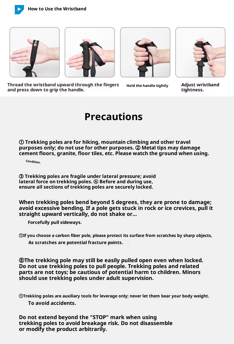 001 Bastón de trekking infantil ultraligero LACAL para exteriores, senderismo, escalada y viajes. Bastón telescópico especial._voghion.com