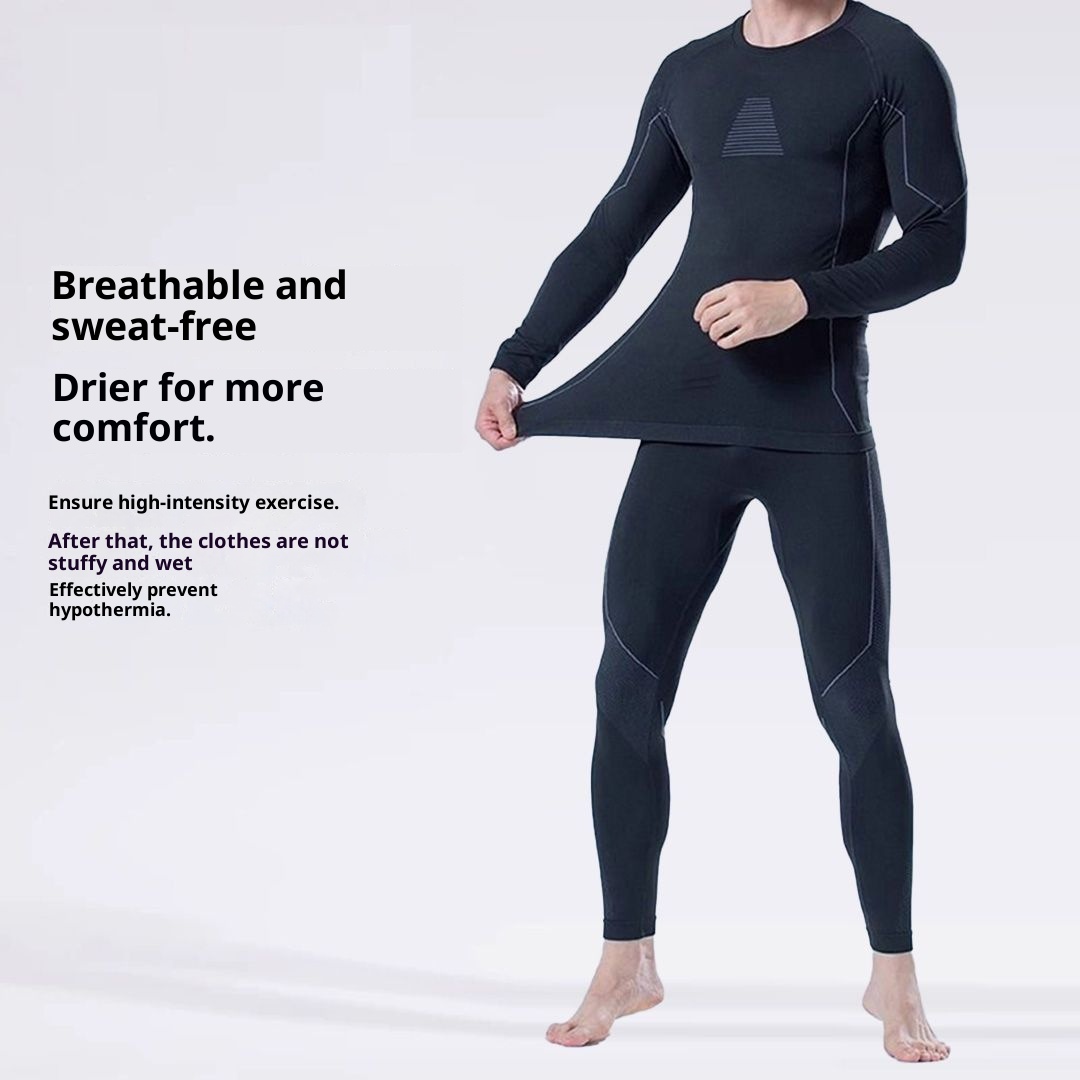 001 Outdoor Autumn Winter Cold-Proof Thermal Skiing Functional Underwear Men And Women Running Hiking Mountaineering Sports_voghion.com