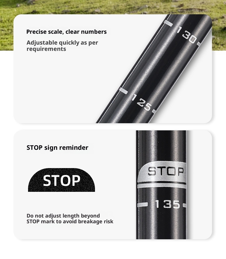 001 7075 Bastone da passeggio telescopico antiscivolo professionale ultraleggero in lega di alluminio per esterni_voghion.com