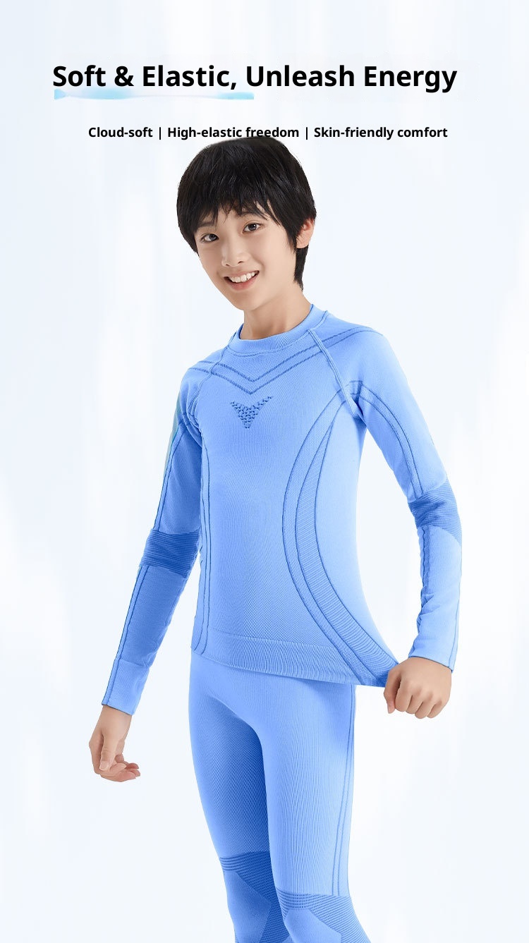 001 Quick-Dry Clothing For Children, Thermal Compression Functional Underwear, Boys And Girls Sweat-Wicking Breathable Set,_voghion.com