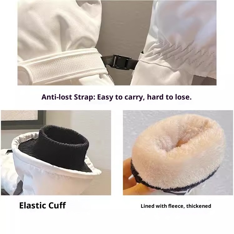 001 Sci per uomo e donna, invernale, resistente al freddo, impermeabile, per giocare sulla neve, rivestito in pile, bici elettrica ispessita_voghion.com