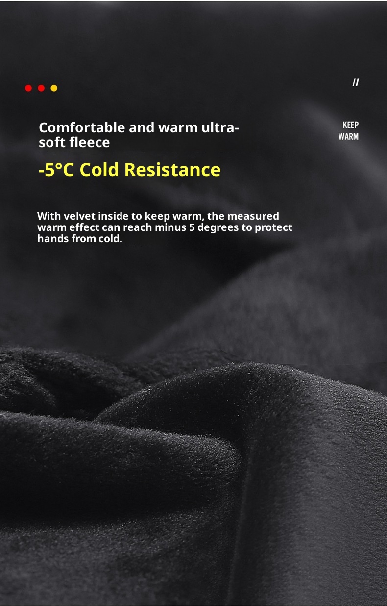 001 Outdoor Thermal Winter Sports Fece-Lined Skiing Women Touchscreen Windproof Non-Slip Heated Cycling Gloves Men_voghion.com