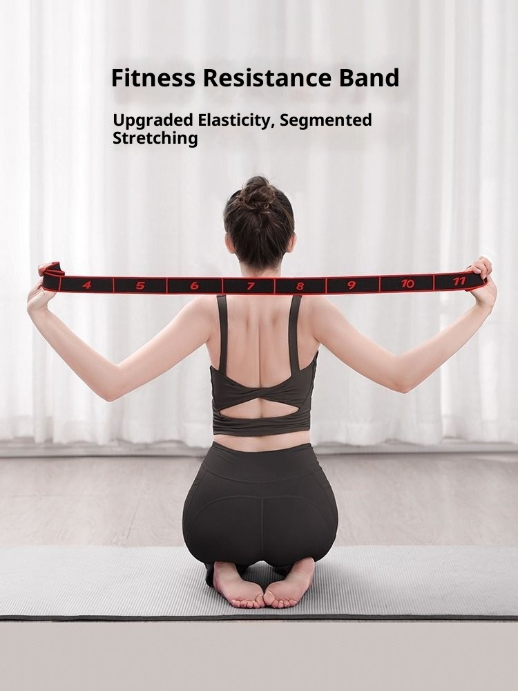 001 Fitness Segmented Correction Digital Dance Uomo e Donna Spalla Apertura Fascia di Resistenza Yoga Stretch Elastico_voghion.com
