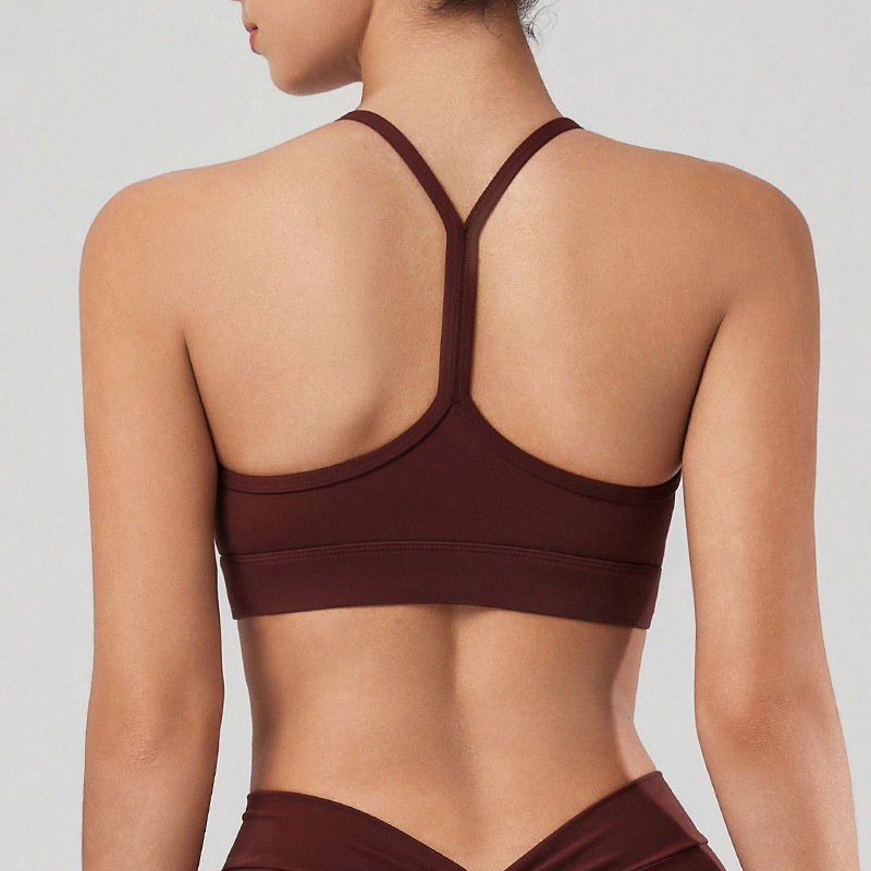 001 Reggiseno sportivo aderente antiurto con schiena a Y europeo e americano per donna, per fitness, corsa, attività all'aperto, ad asciugatura rapida_voghion.com