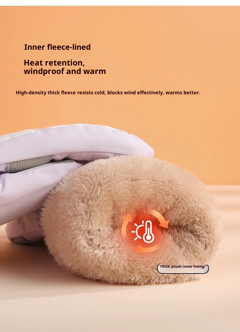 001 Herren-Winter-Skihandschuhe aus Baumwolle, kältebeständig, Touchscreen-kompatibel, fleecegefüttert, verdickt, wasserdicht, winddicht, warm, Damen_voghion.com