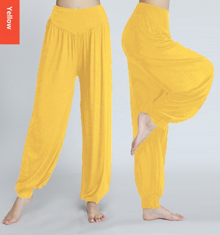 001 New Style Foreign Trade Cross-Border Yoga Modal Exercise Sports Long Square Dance Loose Plus Size Lantern Pants_voghion.com