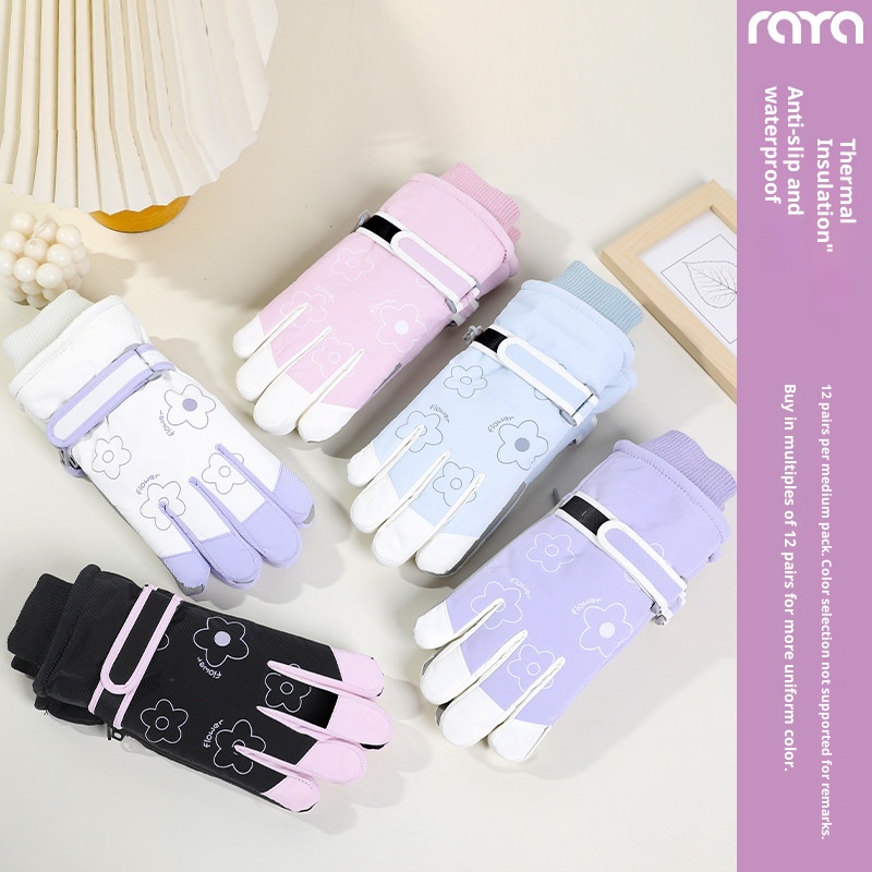 001 Damen-Ski 2025 Neu Herbst Winter Fleecegefüttert Verdickt Warm Kältebeständig Winddicht Touchscreen Elektrofahrradfahren_voghion.com