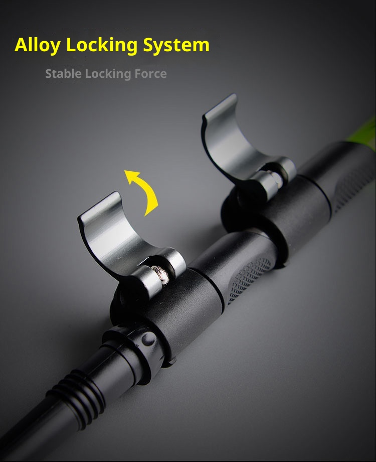 001 Manufacturer Wholesale Thickened New Model 7075 Metal External Lock Hiking Walking Stick_voghion.com