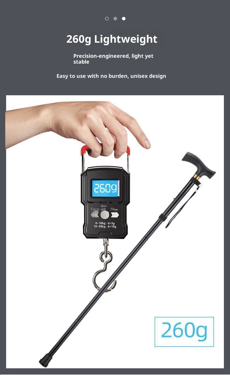 001 Ultra-light Cane For Elderly, Multi-functional Foldable Telescopic Walking , Wear-resistant Non-slip Travel Hiking_voghion.com