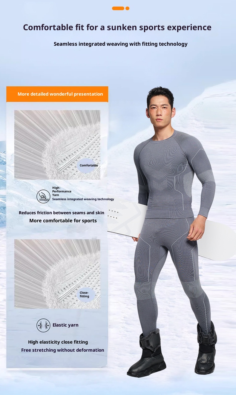 001 Merino Yünlü Hızlı Kuruyan Giysiler Erkekler Kadınlar Açık Hava Yürüyüşü Kayak Termal İç Çamaşırı Nem Emici Sonbahar ve Kış_voghion.com