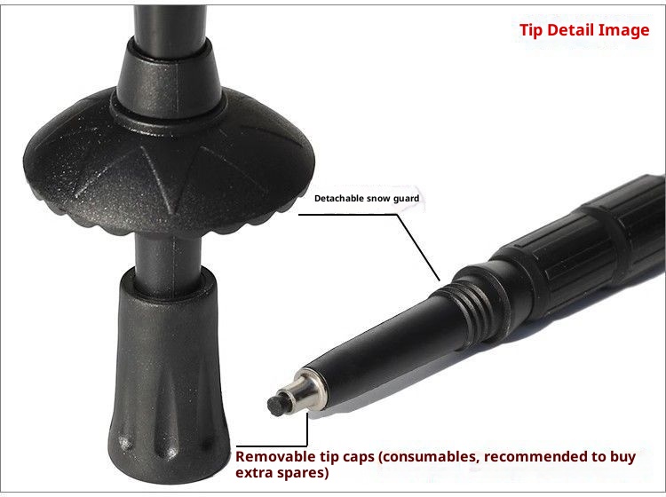 001 Pole Accessories Hiking Stick Protective Cover Anti-Slip Head Trekking Tourist Poles Dropshipping_voghion.com