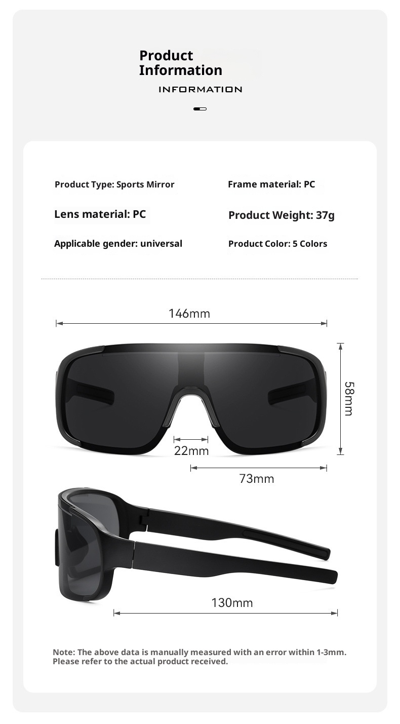 001 Outdoor Groot Frame Fietsen Skiën Winddicht Zonnescherm Bril Mountain Racefiets Sportbril voor Vrouwen_voghion.com