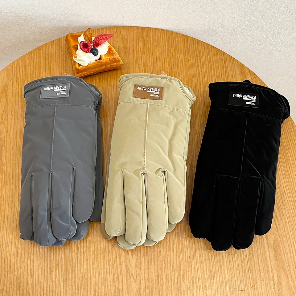 001 Russian Cross-Border Heren Grote Outdoor Ski Winddichte Warme Handschoenen Winter Koudebestendig Fleece Gevoerd Verdikt Touchscreen_voghion.com